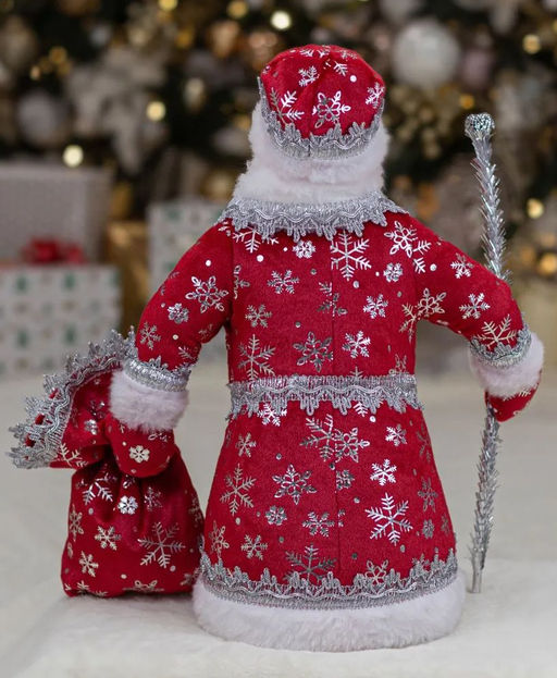 Дед Мороз 40см индивид.уп. КРАСНЫЙ - Коломеев фото 4