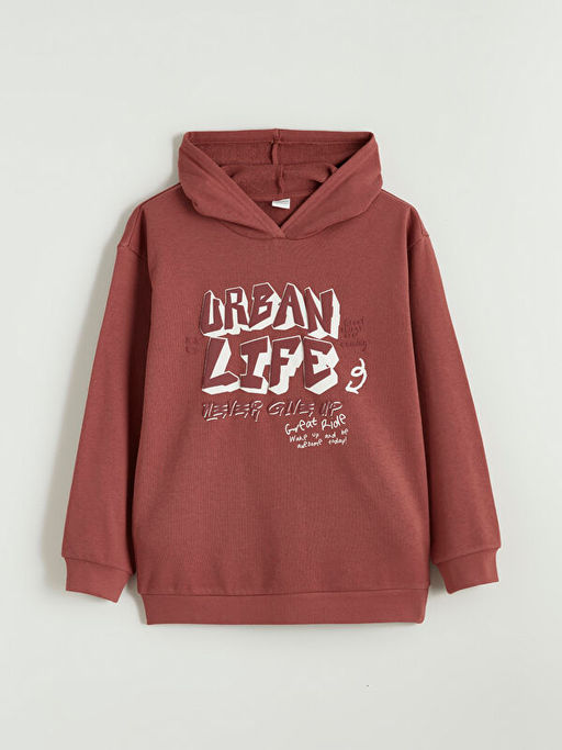 Kap??onlu Erkek ?ocuk Sweatshirt