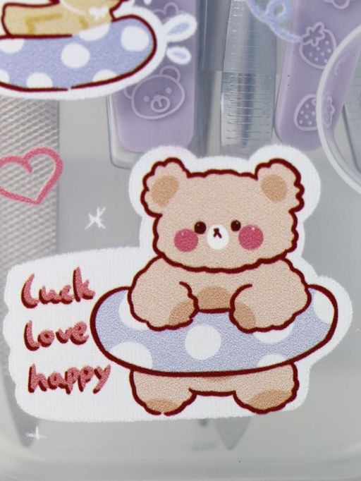 Маникюрный набор "Bear lifebuoy", purple