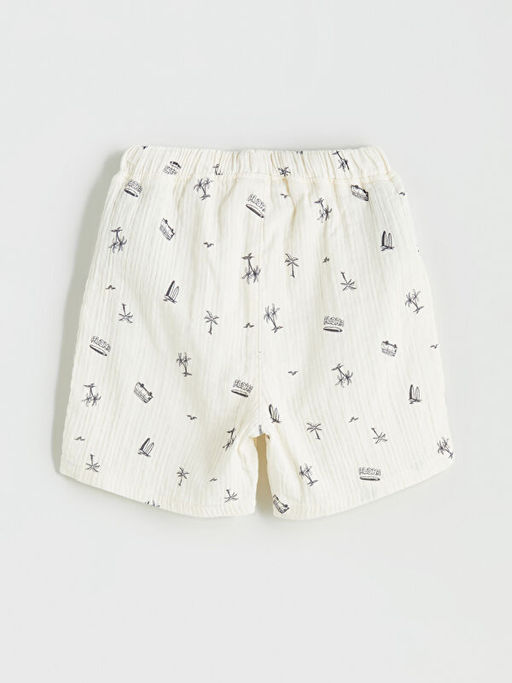 Beli Lastikli Bask?l? Erkek ?ocuk ?ort