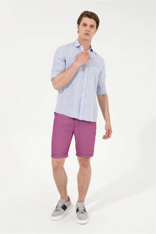 U. S. Polo Assn Мужские фиолетовые тканые шорты - U.s. polo assn фото 8