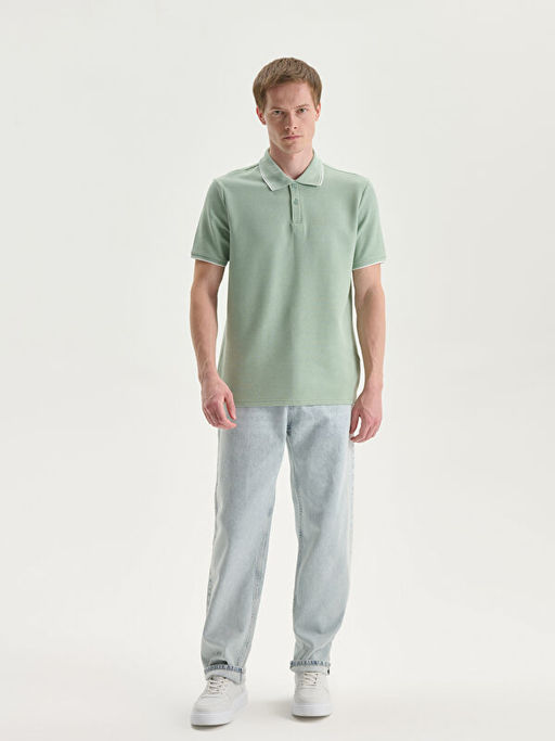 Polo Yaka Erkek Dokulu Ti??rt