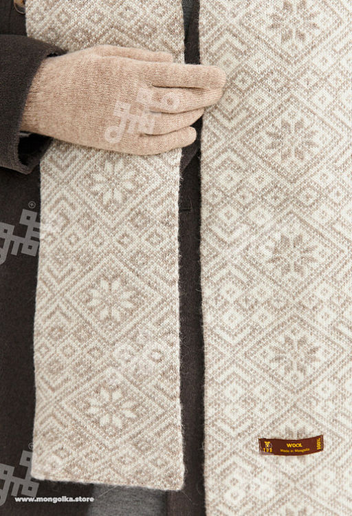 Шарф из 100% монгольской шерсти (арт. 05119), ООО МОНГОЛКА - Тод оймс ххк фото 4