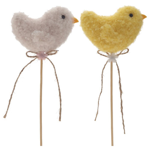 Изделие декоративное (вставка) "Цыпленок" (8*4*6), L8 W4,5 H30 см, 2в.