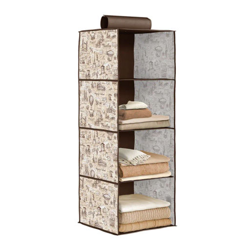 Кофр подвесной для хранения, 4 секции, 30*30*84 см Valiant  фото 60
