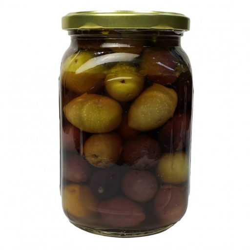 Микс из премиум оливок в рассоле EcoGreece, ст.б., 750г