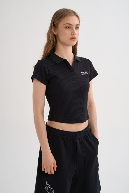 Поло Черный ANTA SKATE SS Polo  фото 11