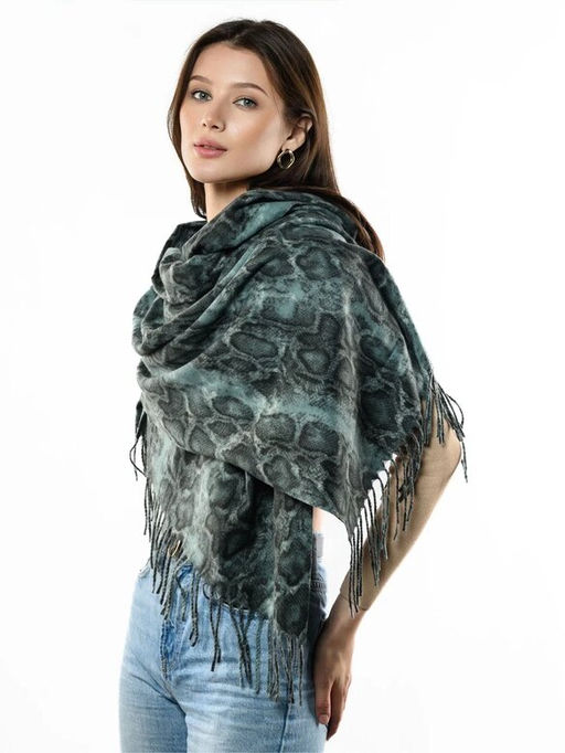 Яркий палантин с анималистичным принтом - Pretty mania фото 9