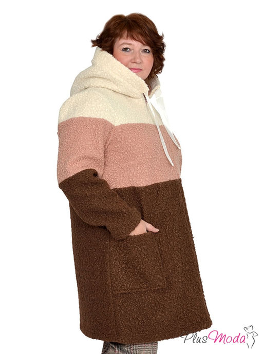 Куртка-пальто Модель №767 размеры 44-84 - Plusmoda фото 3