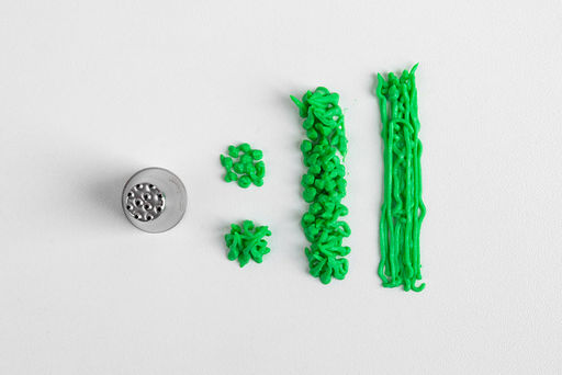 S-CHIEF SHF-0094 Кондитерская насадка d основания 18 мм нержавеющая сталь 1 шт № 15 травка