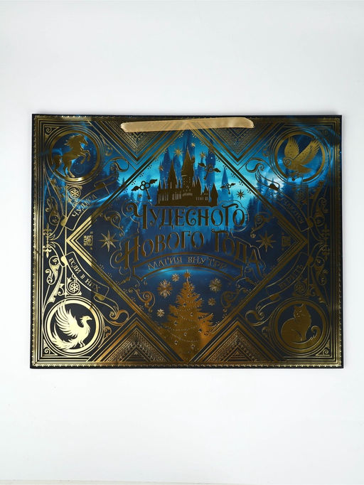 Пакет новогодний подарочный ламинированный «Волшебство», Гарри Поттер, XL 49×40×19 см