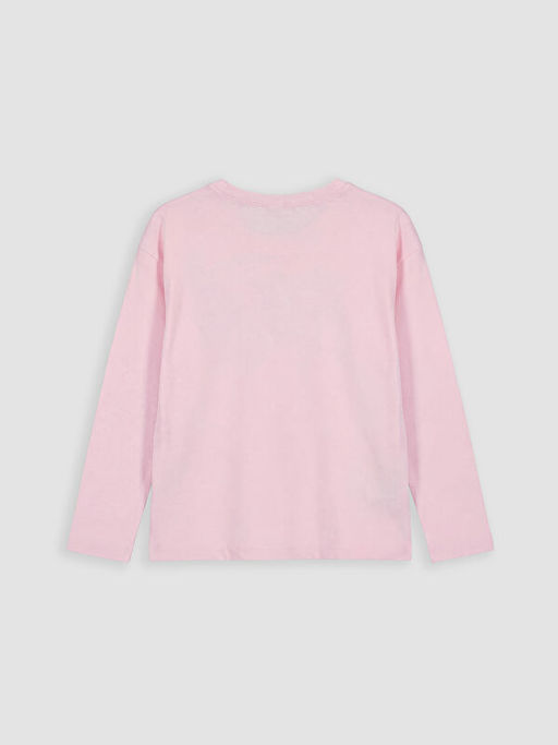 Bisiklet Yaka Bask?l? K?z ?ocuk Pijama Tak?m