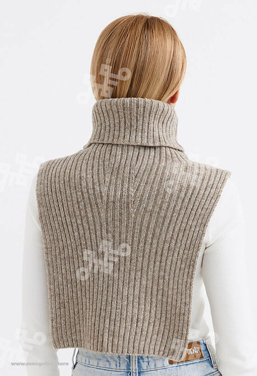 Воротник из 100% монгольской шерсти