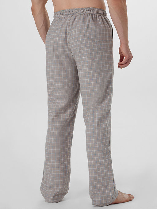 Брюки домашние мужские бежевые в клетку - Mark formelle фото 2