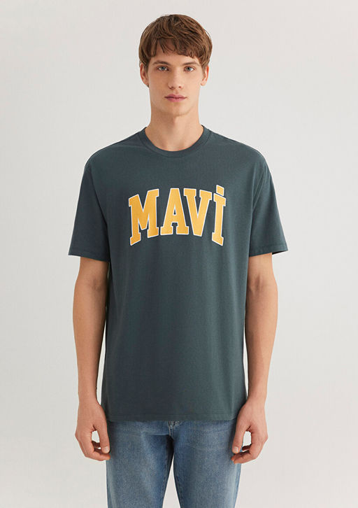 Mavi Logo Bask?l? Yesil Tisort  фото 4