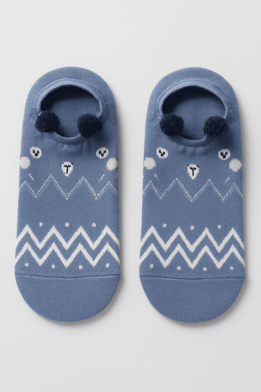 Носки iLikeGift Owl face, blue, мужские/женские евро размер 35-41