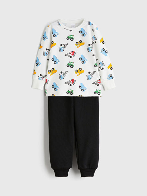 Bisiklet Yaka Erkek ?ocuk Pijama Tak?m?