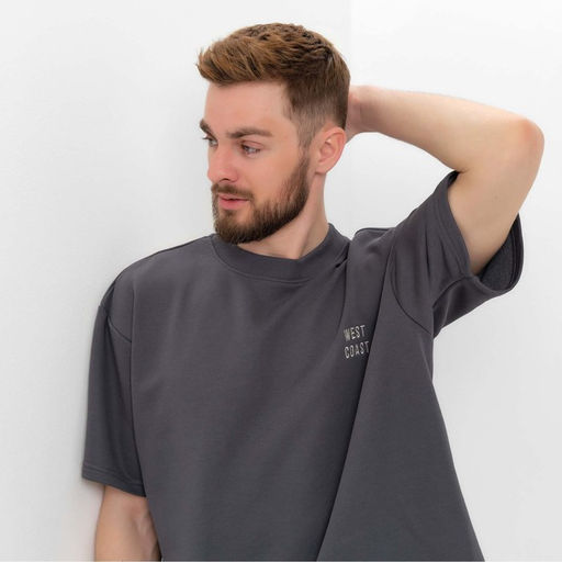 Футболка мужская MIST Men&apos;s casual размер 48, графитовый