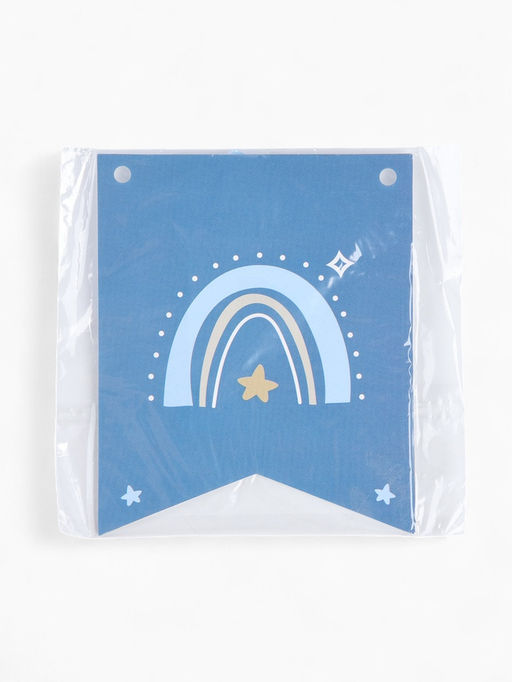 Гирлянда на ленте «С Днём Рождения!», голубой нюд, 200 см