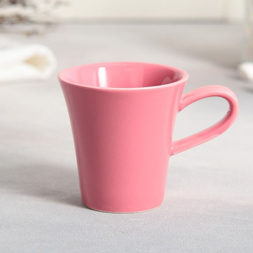 Чайная пара керамическая Розовая монстера: кружка 100 мл, блюдце 15?14 см