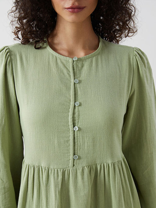 Bisiklet Yaka Kad?n Elbise