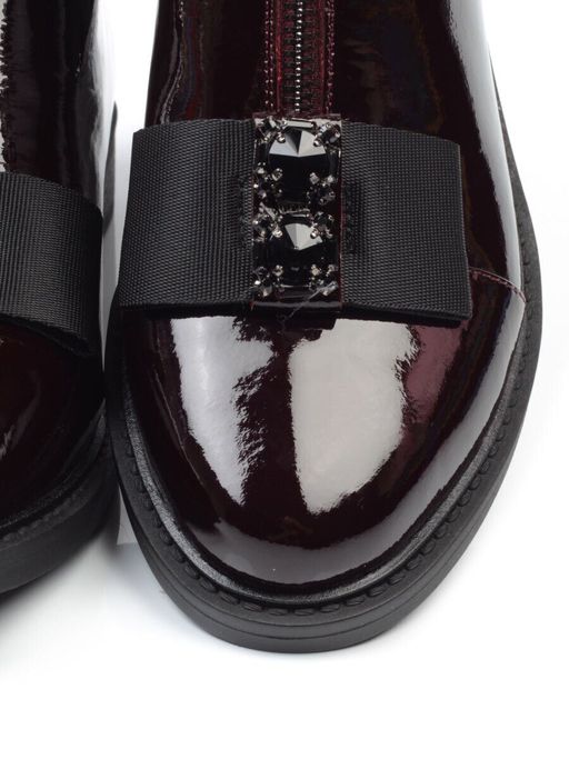 01-CA104-3 WINE Ботинки женские (натуральная кожа, байка) - No name фото 16