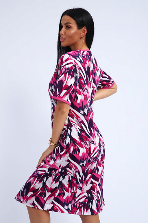 Халат женский на молнии с карманами (01057, синий) - Плиона фото 31