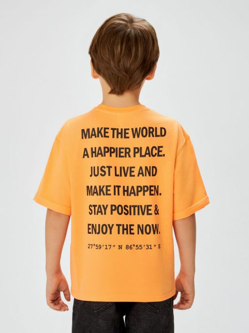 ACOOLA / Футболка детская для мальчиков Nauru оранжевый  фото 10