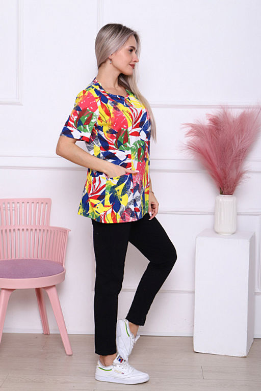 Футболка женская с карманами, вариант 17 (820-17) - Плиона фото 6