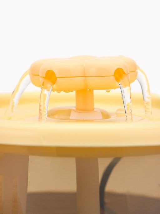 Фонтан для животных с миской, 34×17.5×11.5 см, бежевый