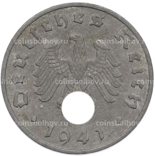 Монета 1 рейхспфенниг 1941 года A Германия