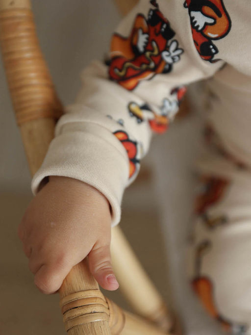 Комбинезон для мальчика с принтом Хот-доги