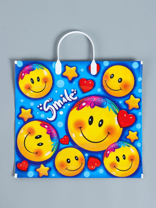 Цена за 10 шт. Пакет «Лайк», полиэтиленовый с пластиковой ручкой, 80 мкм 37×34 см