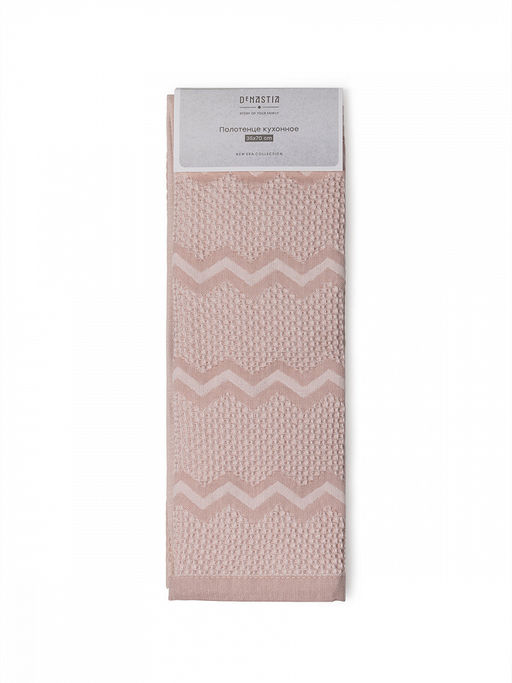 Набор кухонных полотенец 2шт 35x70 розовый вафельное полотно
