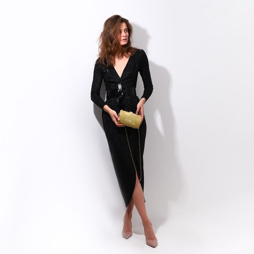 Сумка-клатч на фермуаре, цвет жёлтый - Simaland фото 6