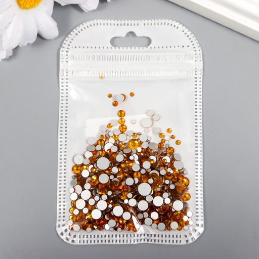 Стразы усечённый конус для творчества, стекло, d=1.5-6.5 мм, набор 1000 шт.