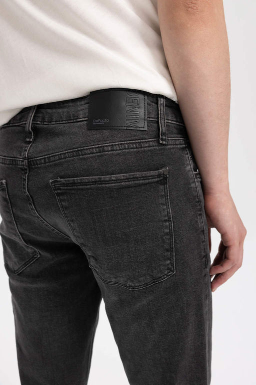 Pedro Slim Fit Джинсовые брюки узкого кроя с нормальной талией и узкими штанинами - Defacto фото 6