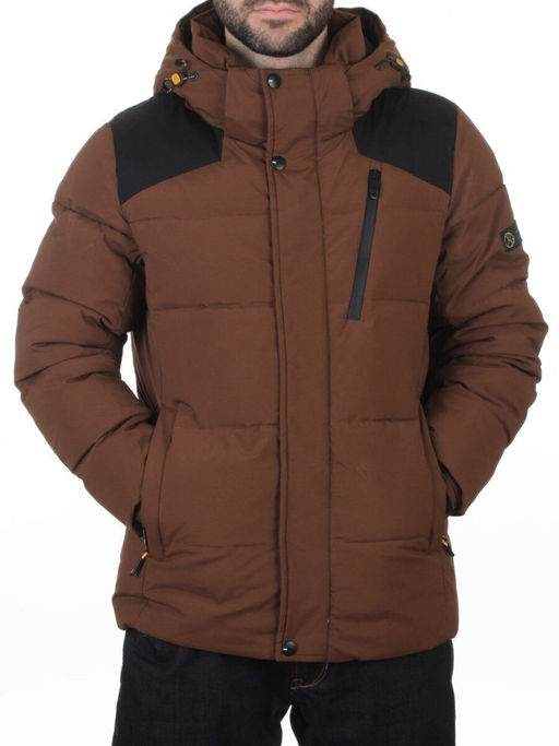 D6263 BROWN Куртка мужская зимняя (200 гр. холлофайбер)