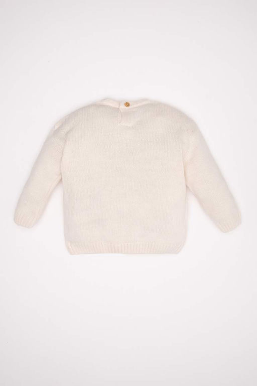 Свитер с круглым вырезом с принтом для маленьких мальчиков - Defacto фото 9