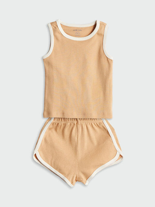 Basic Erkek Bebek ?ortlu Pijama Tak?m?