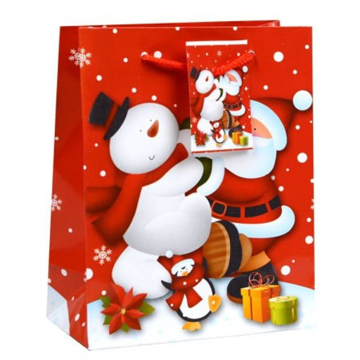 Цена за 12 шт. Пакет подарочный 12х15х6 Новый год / 16023 /уп 12/2400/ микс - Галеонтрейд фото 7