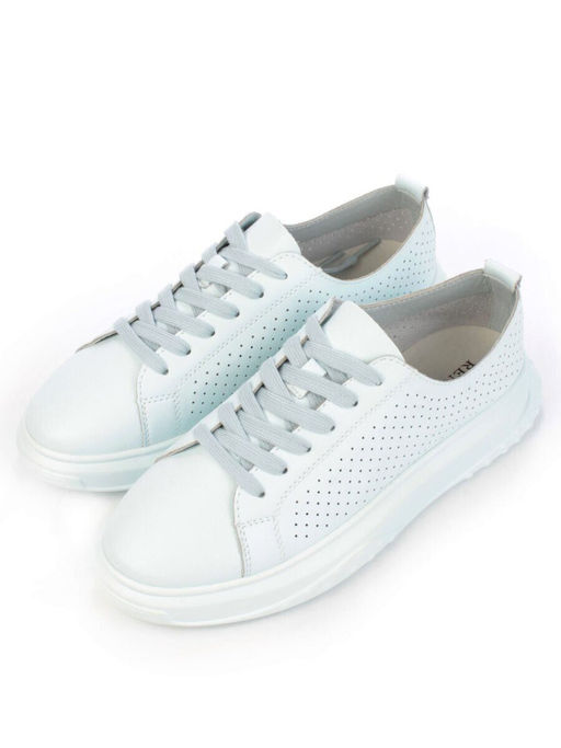 05-PDXL141-2 LT. BLUE Кроссовки женские (натуральная кожа)