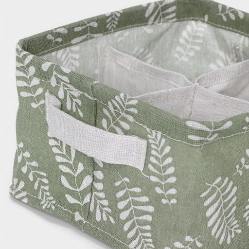 Органайзер для хранения белья Доляна Leaves, 4 ячейки, 202011 см, зелёный фото 4