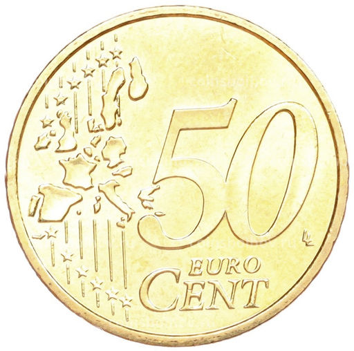 Монета 50 евроцентов 2003 года Монако