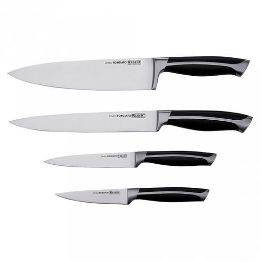 Нож поварской разделочный Linea FORGIATO 20см из нержавеющей стали, ширина 7см, длина 33см, толщина лезвия 2,5мм, кованная ручка с АБС пластиком, ПВХ чехол-подвес, Regent (Китай) - Домашняя мода фото 3