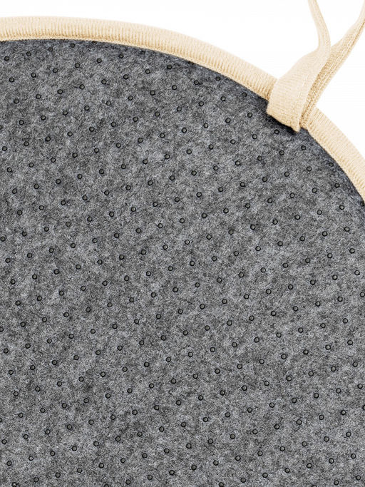 Подушка на стул D35 молочный флис