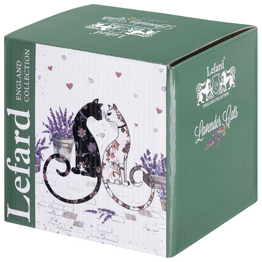 КРУЖКА LEFARD ЛАВАНДОВЫЕ КОТЫ 430 МЛ (КОР=24ШТ.)  фото 2