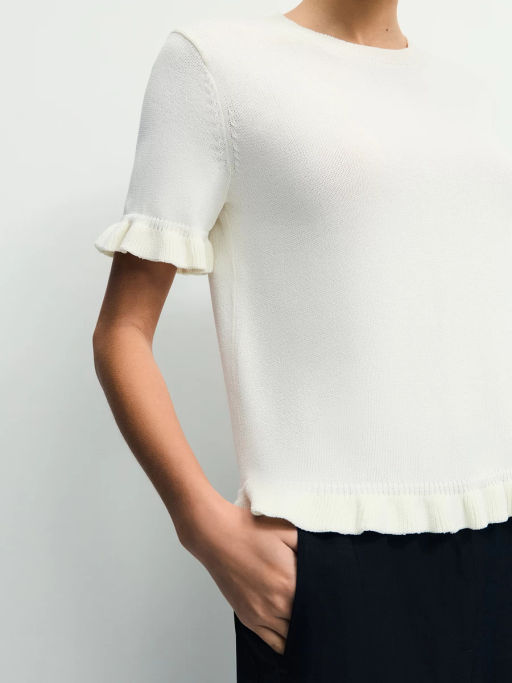 Джемпер с коротким рукавом из вискозы / Zarina