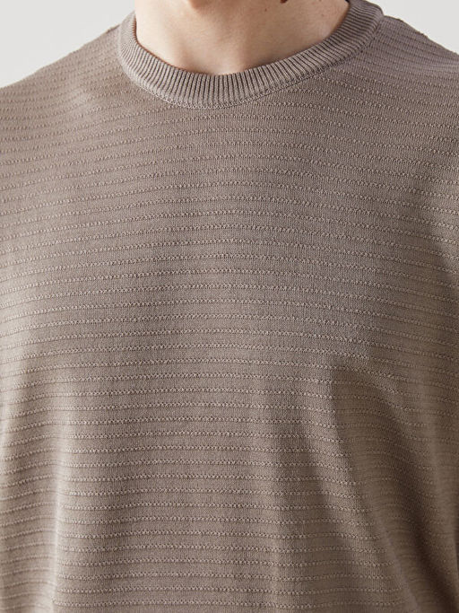 Bisiklet Yaka K?sa Kollu Erkek Triko Kazak