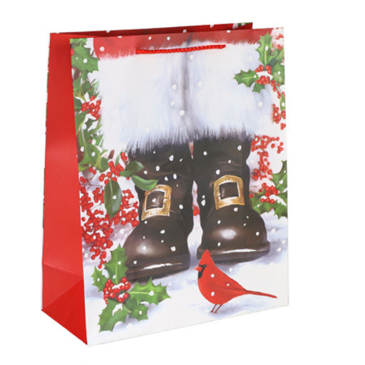 Цена за 12 шт. Пакет подарочный 26х32х12см / 3282L /уп 12/384/Новый год - Галеонтрейд фото 9